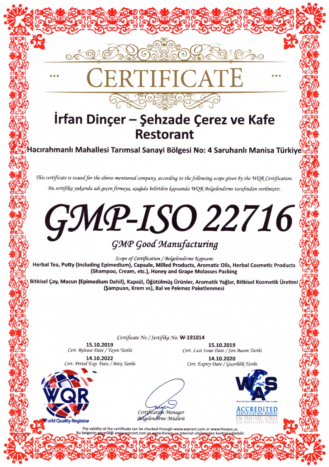 GMP-ISO 22716